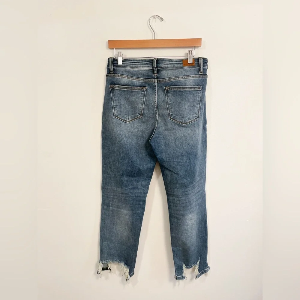 Judy Blue Slim Fit tapered leg distressed jean size 29 - Picture 5 of 10